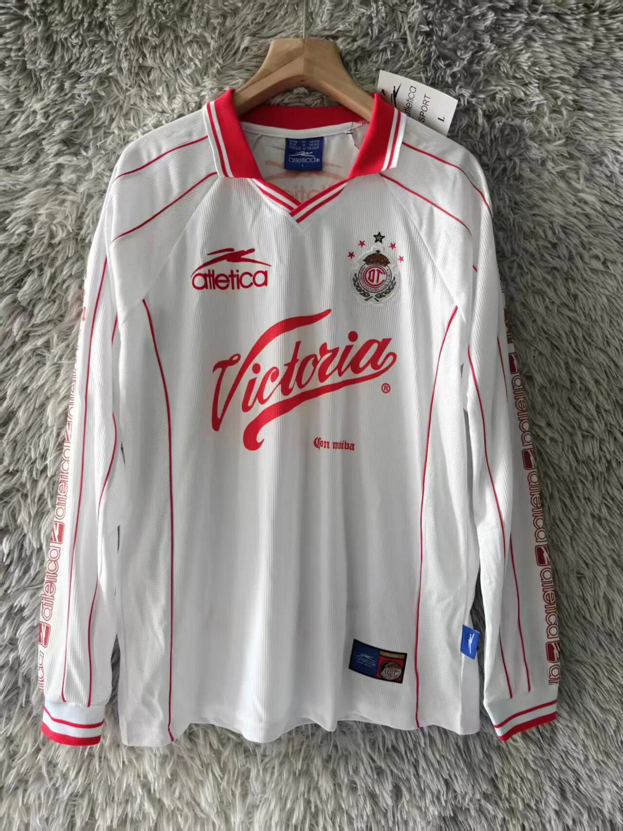 AAA Quality Toluca 99/00 Away White Long Soccer Jersey